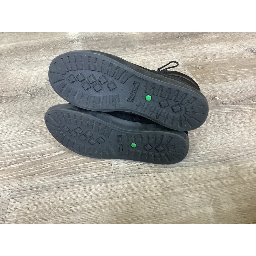 Timberland Boots Womens Size 7 Black Nubuck Chukka Lace Up Ortholite A1KLO9